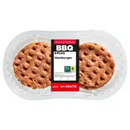 PLUS PLUS Hamburger varken-rund 4st aanbieding