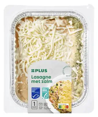 PLUS PLUS Lasagne zalm aanbieding