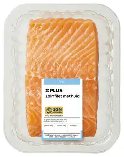 PLUS PLUS Zalmfilet met huid aanbieding