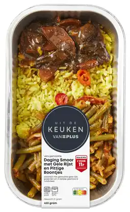 PLUS Uit de keuken van PLUS Daging smoor met Indische boontje aanbieding