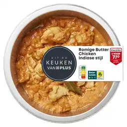 PLUS Uit de keuken van Romige butter chicken aanbieding