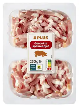 PLUS PLUS Gerookte spekreepjes aanbieding