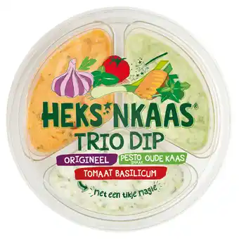 PLUS Heks'nkaas Triodip Pesto Oude Kaas aanbieding