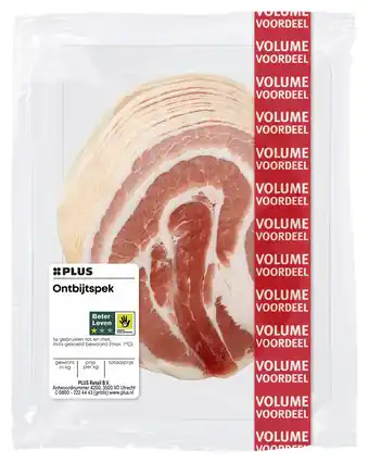 PLUS PLUS Ontbijtspek aanbieding