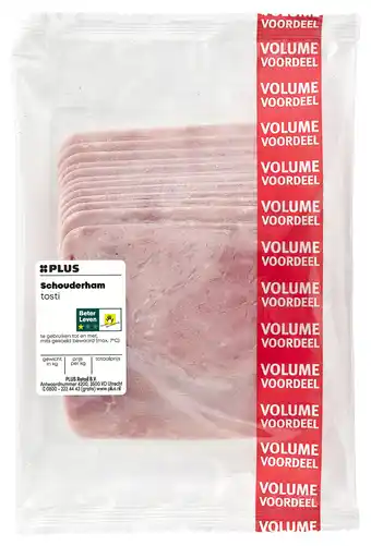 PLUS PLUS Tosti schouderham aanbieding