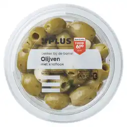 PLUS PLUS Olijven knoflook aanbieding