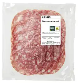 PLUS PLUS Boerenmetworst aanbieding