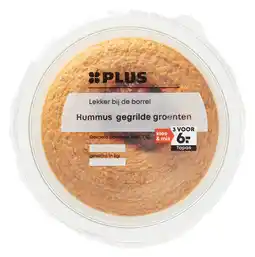PLUS PLUS Hummus gegrilde groenten aanbieding