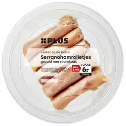 PLUS PLUS Serranohamrolletjes aanbieding