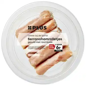 PLUS PLUS Serranohamrolletjes aanbieding