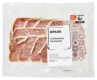 PLUS PLUS Truffelsalami met parmezaan aanbieding