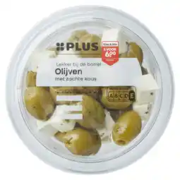 PLUS PLUS Olijven zachte kaas aanbieding