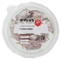 PLUS PLUS Fuetworstjes aanbieding