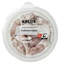 PLUS PLUS Fuetworstjes aanbieding