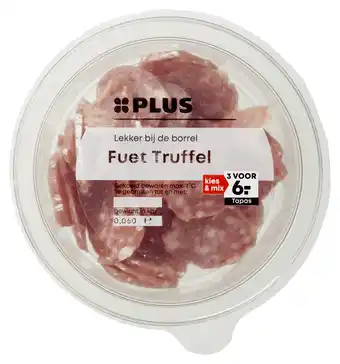 PLUS PLUS Fuet truffel aanbieding