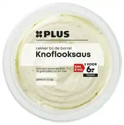 PLUS PLUS Knoflooksaus aanbieding