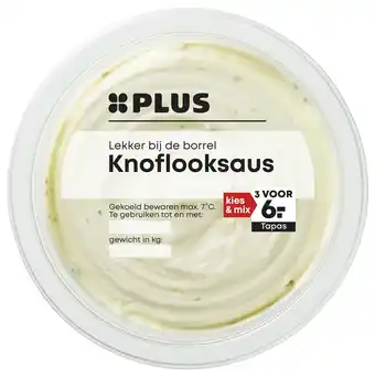 PLUS PLUS Knoflooksaus aanbieding