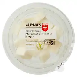PLUS PLUS Klaverland Geitenkaas blokjes aanbieding