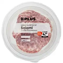 PLUS PLUS Salami truffel parmezaan aanbieding