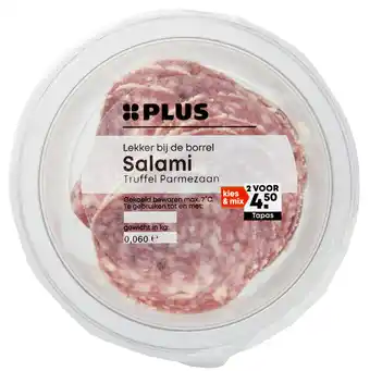 PLUS PLUS Salami truffel parmezaan aanbieding
