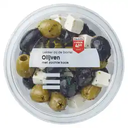 PLUS PLUS Olijven met zachte kaas aanbieding