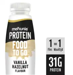 PLUS Melkunie Proteine food to go vanille hazelnoot aanbieding
