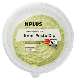 PLUS PLUS Kaas-Pesto dip aanbieding