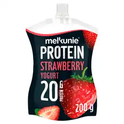 PLUS Melkunie Protein yoghurt aardbei aanbieding