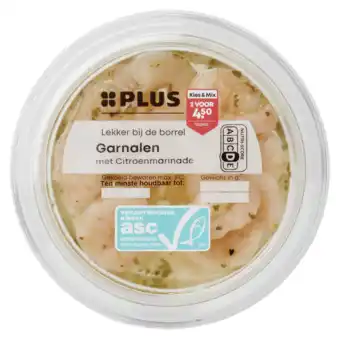 PLUS PLUS Garnalen in citroenmarinade aanbieding