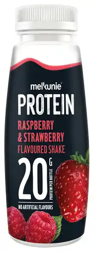 PLUS Melkunie Protein shake aardbei framboos aanbieding