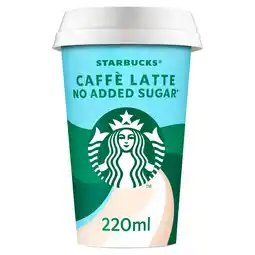 PLUS Starbucks Cafe Latte - no added sugar aanbieding