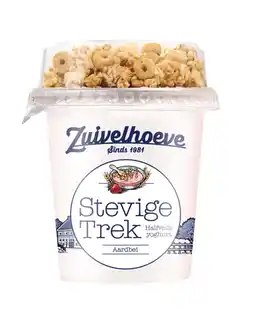PLUS Zuivelhoeve Stevige trek Aardbei 310g aanbieding