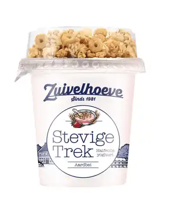 PLUS Zuivelhoeve Stevige trek Aardbei 310g aanbieding