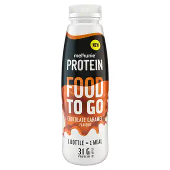 PLUS Melkunie Proteine food to go chocolade caramel aanbieding