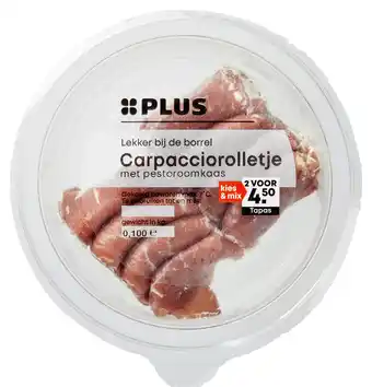 PLUS PLUS Carpacciorolletje aanbieding