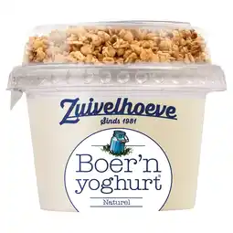 PLUS Zuivelhoeve Boer'n Yoghurt muesli naturel aanbieding