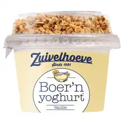 PLUS Zuivelhoeve Boer'n Yoghurt muesli vanille aanbieding