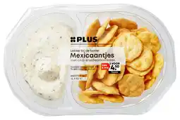 PLUS PLUS Chili-kruidenroomkaas met mexicaantjes aanbieding