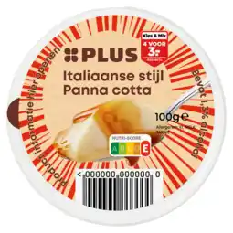 PLUS PLUS Italiaanse stijl Panna Cotta aanbieding