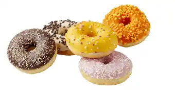 PLUS PLUS Gedecoreerde donuts Fairtrade cacao aanbieding