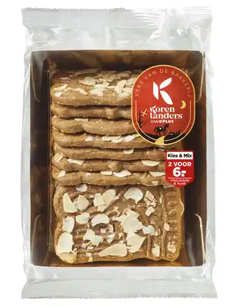 PLUS PLUS Korenlanders Amandelspeculaasjes aanbieding