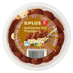 PLUS PLUS Italiaanse stijl Tiramisu aanbieding