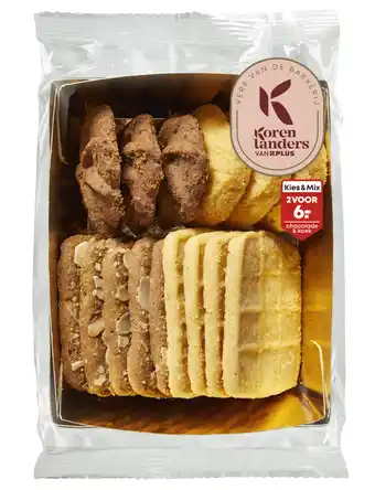 PLUS PLUS Korenlanders Gesorteerde roomboterkoekjes aanbieding