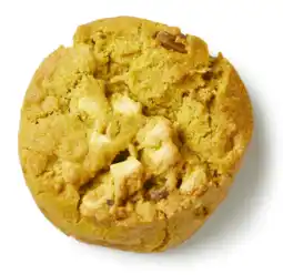 PLUS PLUS Pistache witte chocolade cookie aanbieding