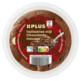 PLUS PLUS Italiaanse stijl Chocomousse aanbieding