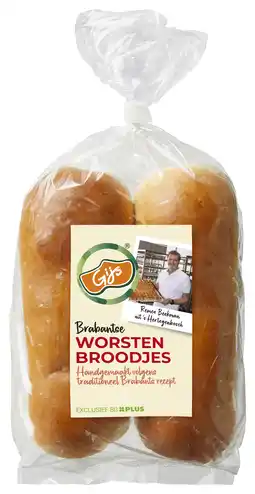 PLUS GIJS Worstenbroodjes aanbieding