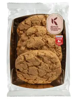 PLUS PLUS Korenlanders Kruidnoot witte choco cookies aanbieding