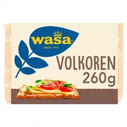 PLUS Wasa Knäckebröd Volkoren 20 stuks aanbieding