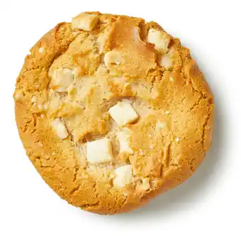 PLUS PLUS Macadamian white chocolate cookie aanbieding