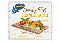 PLUS Wasa Knackebrod crunchy twist sesam & sea aanbieding